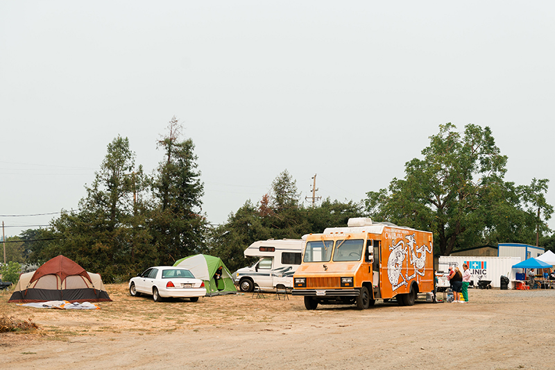 Free Clinic For The Homeless Offered At Fire Evacuation Center 9147