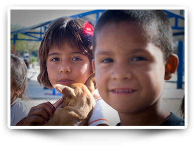 Kids at the clinic